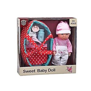 Μωρό Κούκλα με Port Bebe Sweet Baby Doll 005.1202B