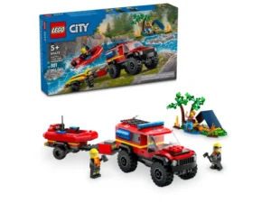 LEGO 4x4 Fire Truck with Rescue Boat 60412