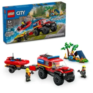 LEGO 4x4 Fire Truck with Rescue Boat 60412