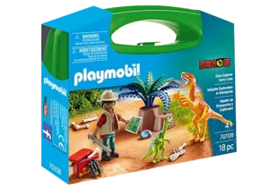 Playmobil Maxi Βαλιτσάκι Εξερευνητής και δεινόσαυροι 70108