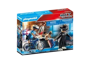 Playmobil Αστυνομικός με ποδήλατο και πορτοφολάς 70573