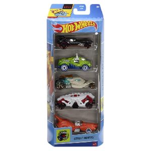 Mattel Hot Wheels – Αυτοκινητάκια 1:64 Σετ Των 5, Street Beasts HTV55