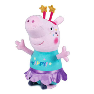 Peppa Pig Με Γαλάζιο Ρούχο Λούτρινο 33cm