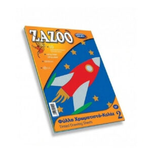 Skag Μπλοκ Zazoo Φύλλα Κολάζ Πολύχρωμα 10Φ  25x35cm