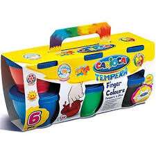 Carioca Δακτυλομπογιές 130ml 6τμχ