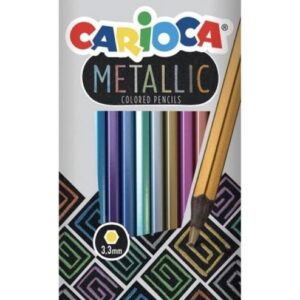 Carioca Metallic Ξυλομπογιές 12χρώμ. (43164)
