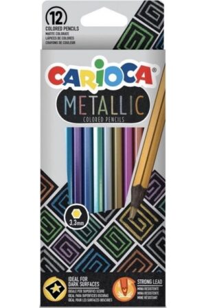 Carioca Metallic Ξυλομπογιές 12χρώμ. (43164)