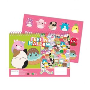 ΜΠΛΟΚ ΖΩΓΡΑΦΙΚΗΣ GIM Α4 (23x33cm) 40 ΦΥΛΛΑ ΜΕ ΑΥΤΟΚΟΛΛΗΤΑ SQUISHMALLOWS 363-30416