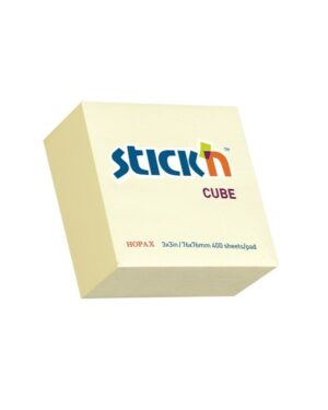 STICK N ΧΑΡΤΙΑ ΑΥΤΟΚΟΛΛΗΤΑ 76χ76 400Φ ΚΙΤΡΙΝΟ