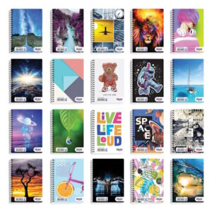 Μπλοκ Σπιράλ Πλάγιο Με Σχέδια Α6