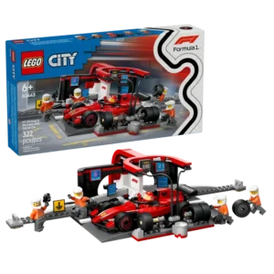 LEGO F1 Pit Stop & Pit Crew with Ferrari Car 60443