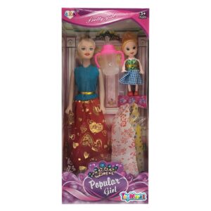 Κούκλα Popular Girl & Κουκλάκι & Φορέματα 14x32x5cm