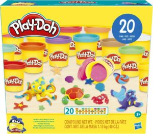 Play-Doh 20 Βαζάκια Multicolor Magic Pack F2829