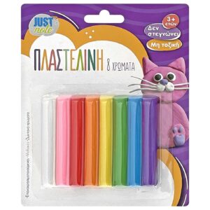 Πλαστελίνη σετ8 Χρώματα 100g 50-50